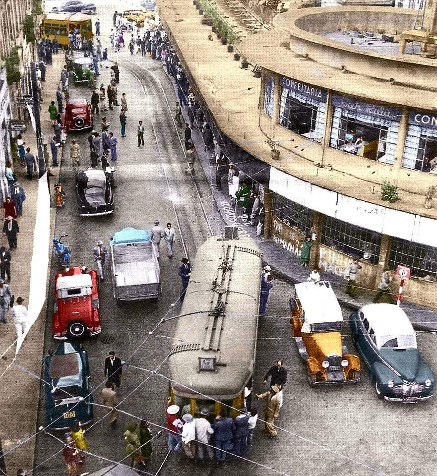 Porto Alegre Bondes Rua José Montauri Abrigo Da Praça Xv Br 