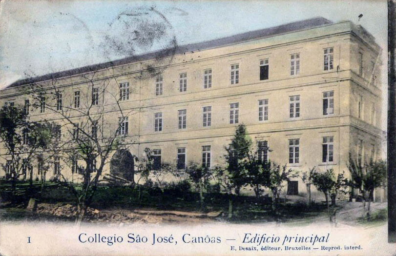 Canoas - Postal do edifício principal do Colégio São José.
