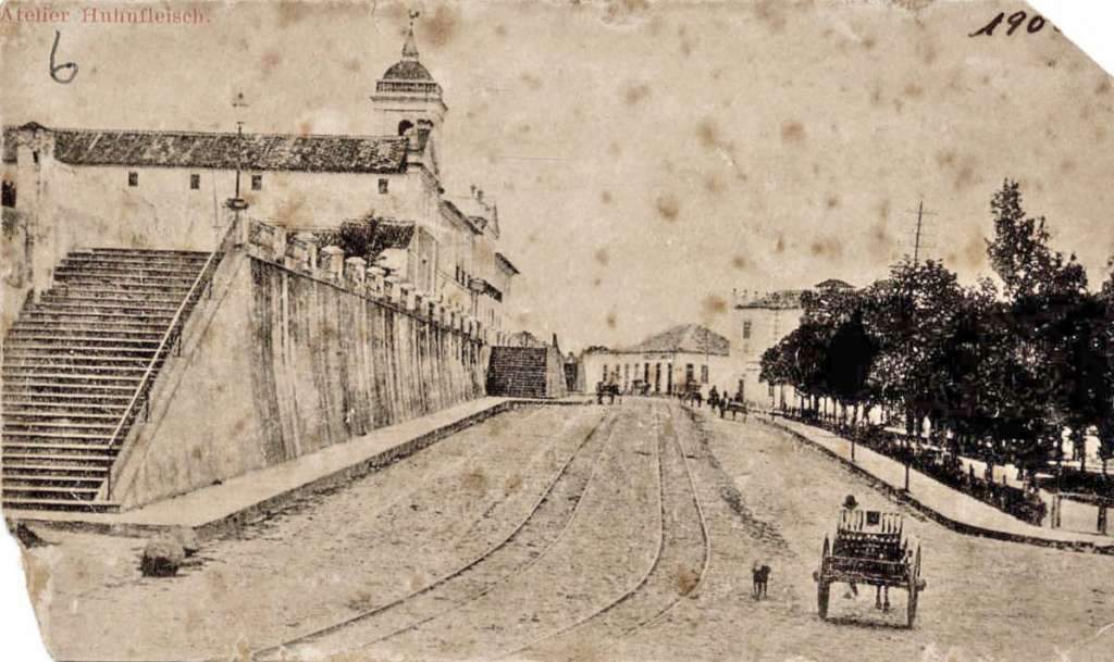 Porto Alegre - Cartão postal da Santa Casa de Misericórdia no início do século XX.