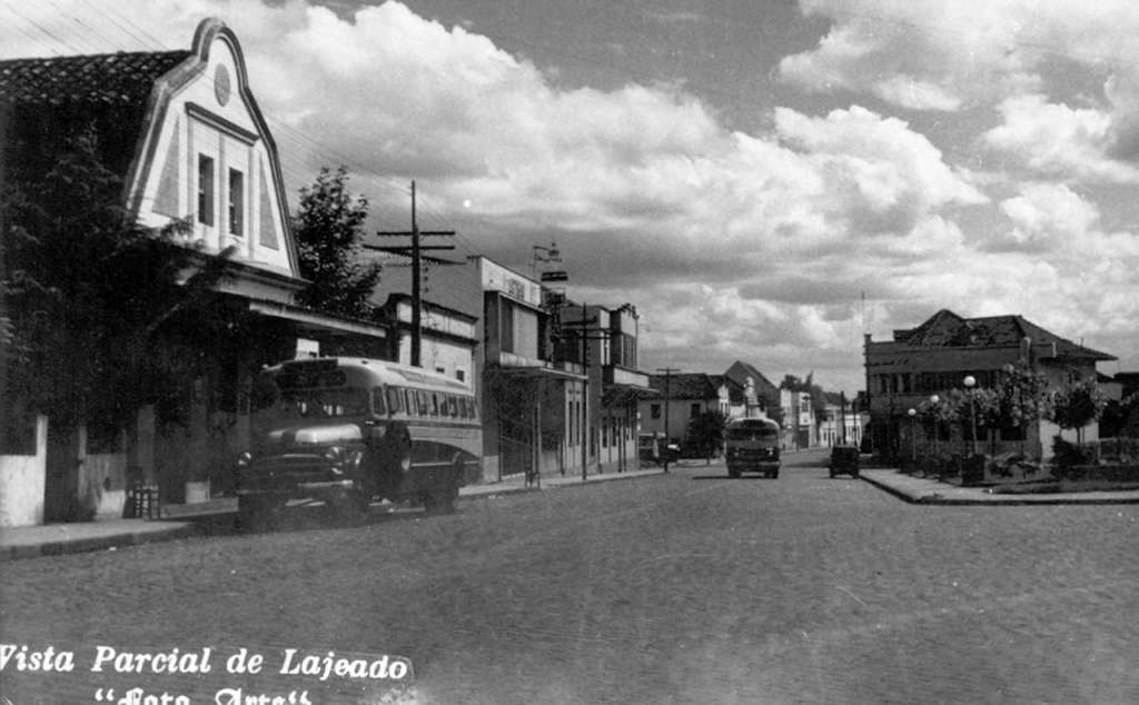 Lajeado - Vista Parcial na década de 1950.