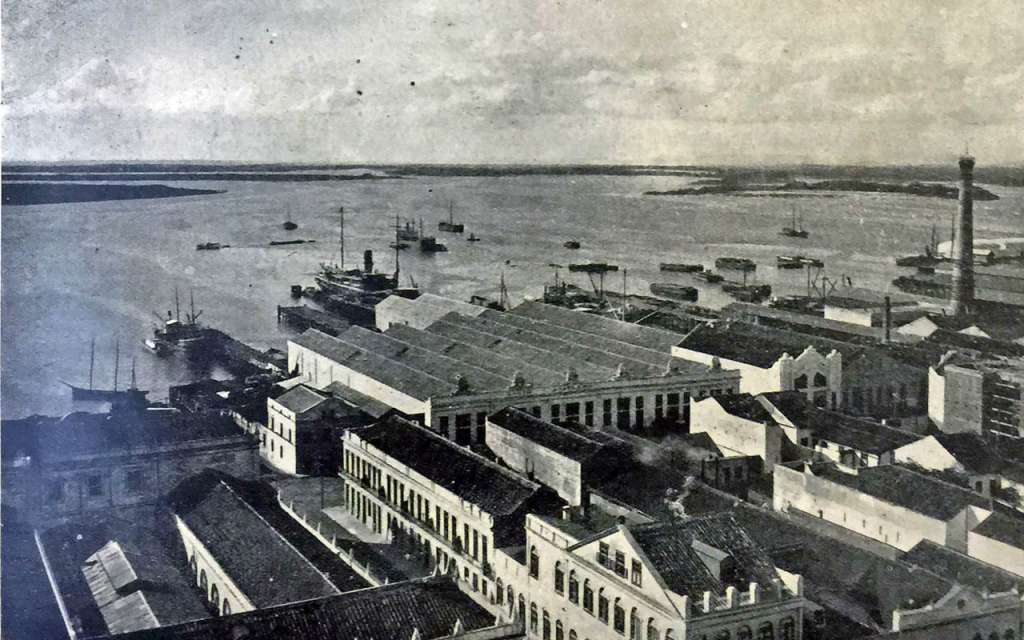 Porto Alegre - Armazéns e trapiches das companhias de navegação no início do século XX.