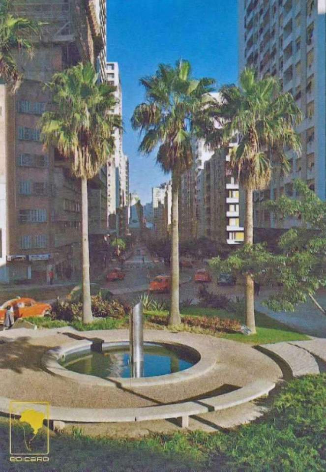 Porto Alegre - Postal Av Salgado Filho na década de 1970.