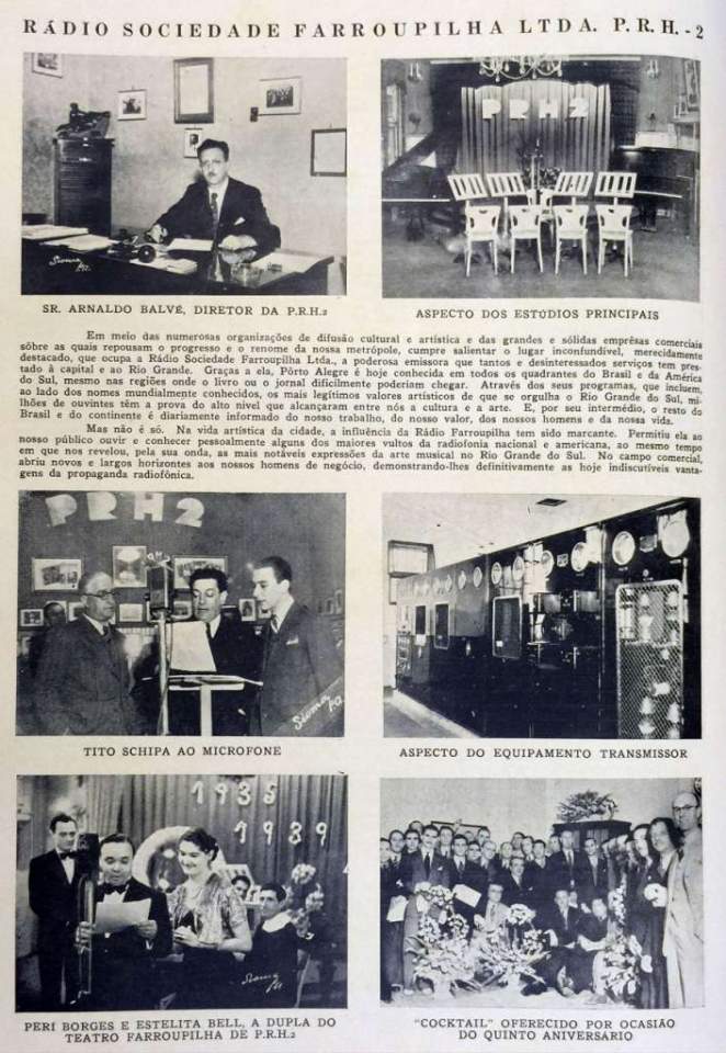 Rádio Farroupilha na década de 1930.