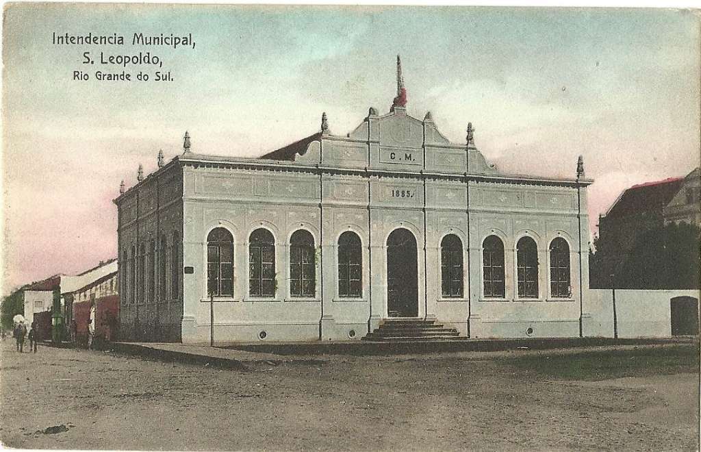 São Leopoldo - Intendência Municipal(prefeitura) no início do século XX.