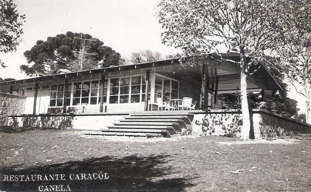 Canela - Restaurante do Caracol na década de 1960.