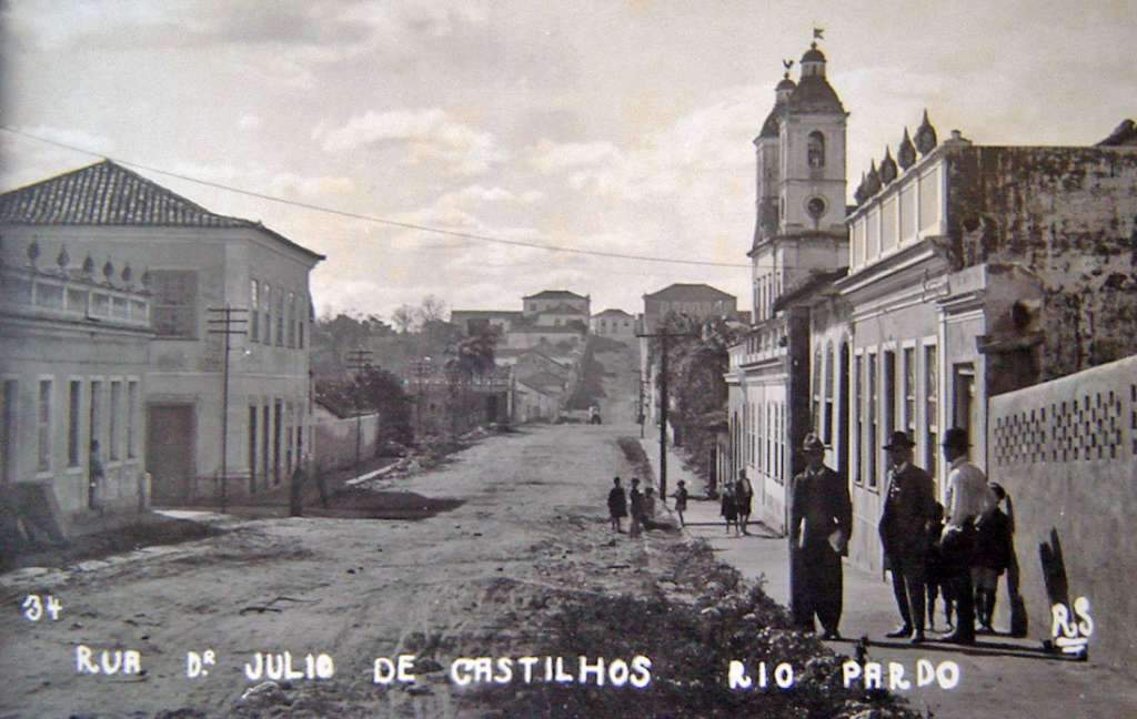 Rio Pardo - Rua Júlio de Castilhos na década de 1930.
