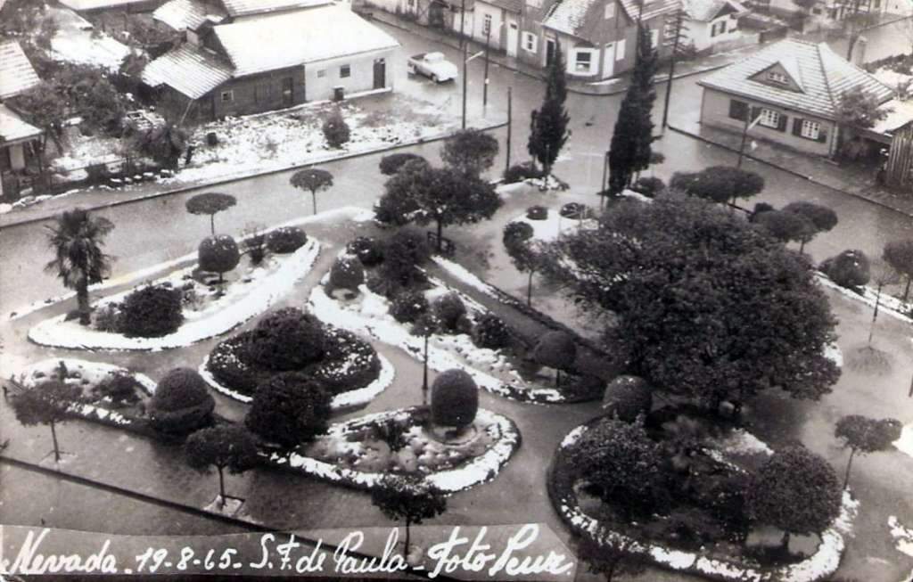 São Francisco de Paula - Neve em 1965.