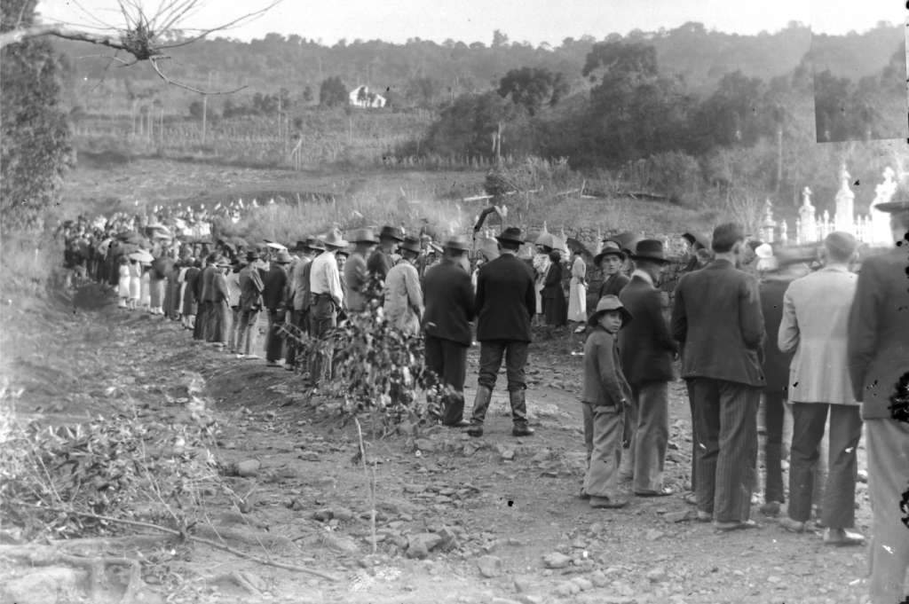 São José do Herval - Funeral  na década de 1930. Fonte: foto August Hendges.