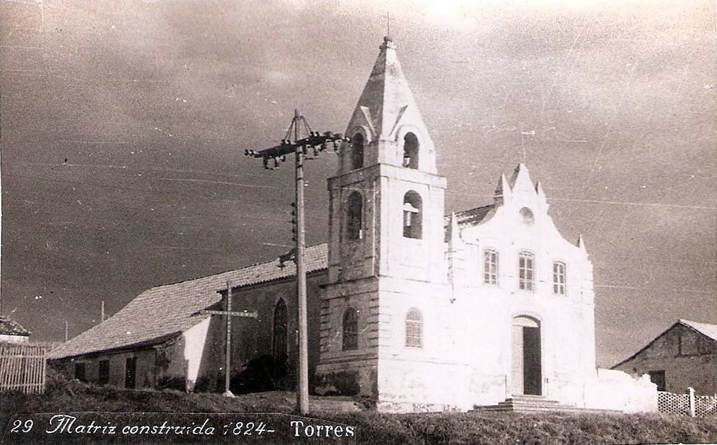 Torres - Igreja Matriz na década de 1940.