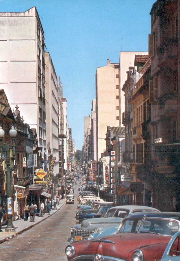 Porto Alegre Rua Dos Andradasrua Da Praia Década 1960 Br 