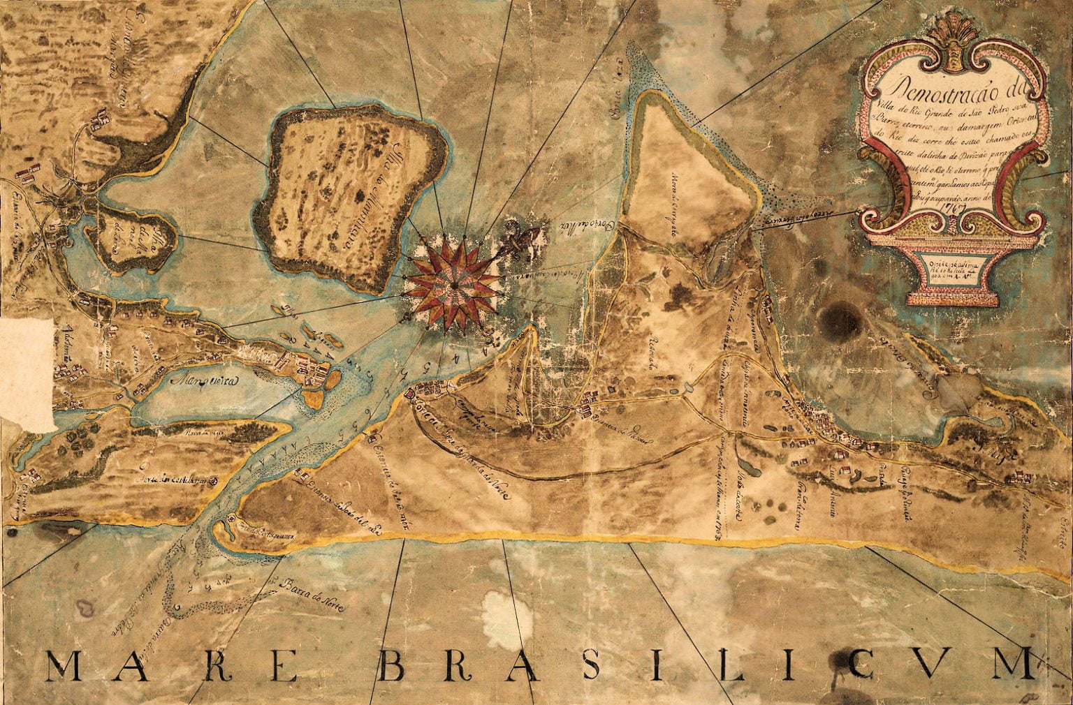 mapa rio grande 1767