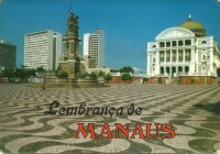 AM Manaus Praça São Sebastião Teatro Amazonas Monumento à abertura dos portos 