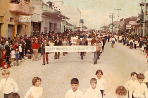 Camaquã Desfile cívico Centro 1972