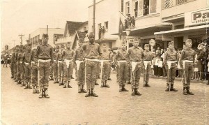 Camaquã Pelotão da Brigada Militar Mirim Desfile Semana da Pátria 1972