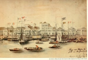 Gravura Rio Grande Porto 1852 1