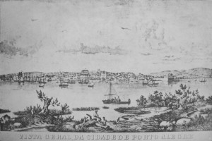 Porto Alegre Vista geral no tempo do Império