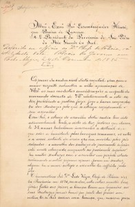 Ofício Presidente Província 1885 1