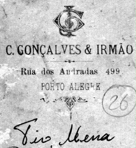 Porto Alegre C Gonçalves & Irmão Rua dos Andradas  