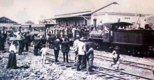 Ijuí Trem chegando na Inauguração da Estação 11-10-1911