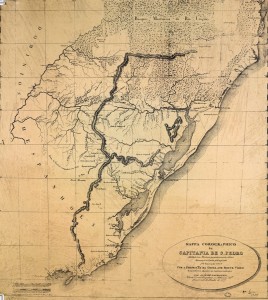 Mapa Capitania de São Pedro 1777