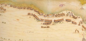 Mapa Rio Grande Vila de São Pedro 1750-1760
