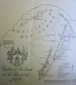 Mapa Rio Grande do Sul 1809