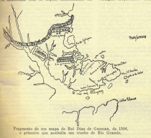 Mapa Rio Grande do Sul Guzman 1596