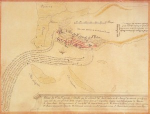Mapa Rio Grande plano da vila 1767