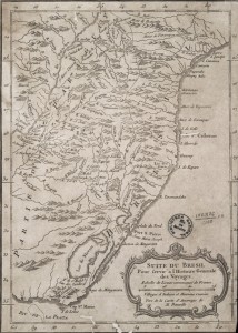 Mapa Sul do Brasil 1754