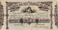 Banco da Província RS 10000 réis 1859