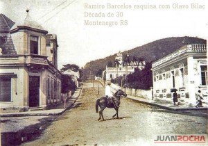 Montenegro Rua Ramiro Barcelos esq Rua Olavo Bilac déc1930 (1)