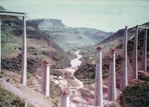 Muçum Construção do Viaduto 13 1970