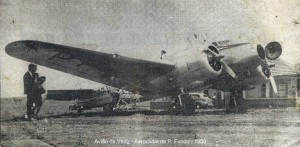 Passo Fundo Avião da Varig no Aeroclube 1950      