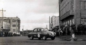 Passo Fundo João Antonio Rebechi em uma prova automobilística(acervo André Rebechi) 1968 