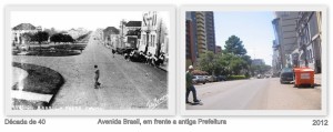 Passo Fundo Prefeito Arthur Ferreira Filho Av Brasil déc1940 e 2012 (1) 