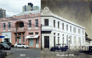 Passo Fundo Prédio do Glória Hotel e Casa Knoll década de 1930 e 2013 (1) 