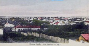 Passo Fundo Rua Paissandú Praça Tamandaré Cervejaria Serrana 1916 (1) 