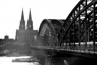 Alemanha Cologne Cathedral(Kölner Dom) Hohenzollern Bridge 1880 
