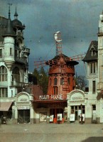 França 1910 Le Moulin Rouge Autochrome de Jules Gervais-Courtellemont Source- National Geographic 1910 