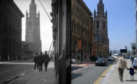 Inglaterra Liverpool Chapel Street, 1900s and 2013 