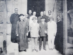 Getúlio Vargas Porto Alegre  visitando obras da Catedral déc1930