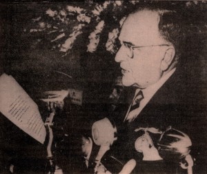 Getúlio Vargas em pronunciamento no rádio