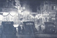 Porto Alegre Aspecto Noturno Rua dos Andradas déc1940