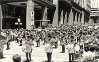Porto Alegre Banda Marcial Juliana Concurso de bandas marciais Av Borges de Medeiros 1969