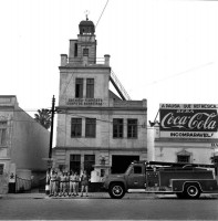 Porto Alegre Bombeiros Av Cristóvão Colombo esquina Almirante Barroso(foto Pedro Flores) 1960