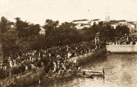 Porto Alegre Cais da Alfândega e Igreja das Dores sécXIX