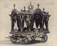 Porto Alegre Carro fúnebre puxado a cavalo déc 1920