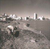 Porto Alegre Caíque enterrado 1960 