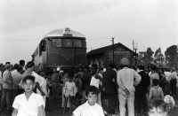 Porto Alegre Chegada da 1ª locomotiva diesel-hidráulica 09-1953