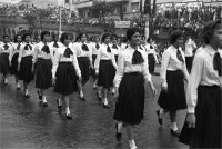 Porto Alegre Desfile da Semana Pátria Av Borges de Medeiros(acervo museu Hipólito J Costa) déc1960